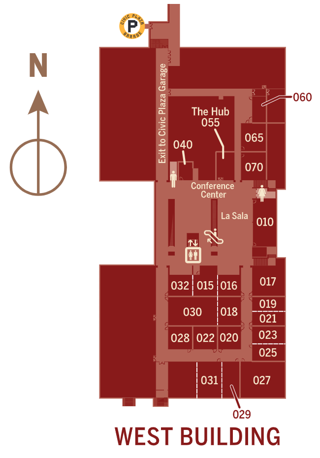 Map of the west lower level